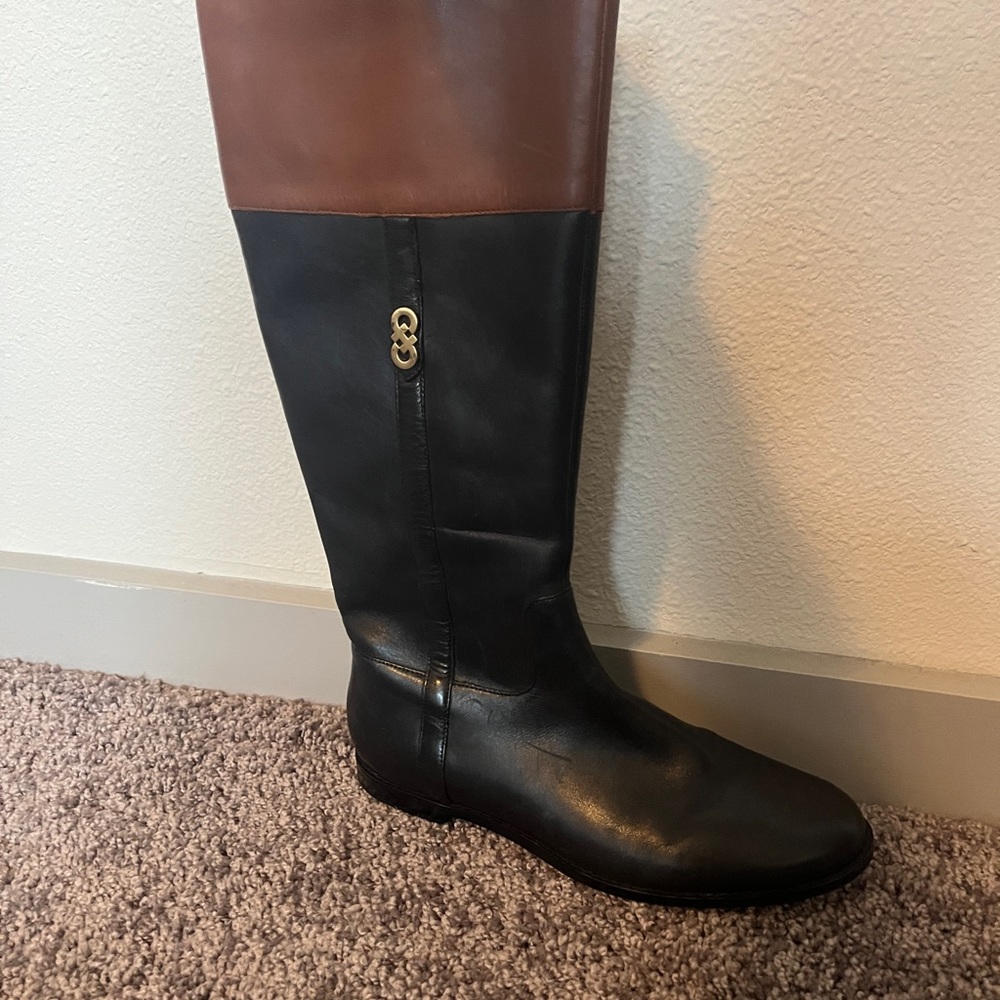 Black and Brown Women's Riding Boots